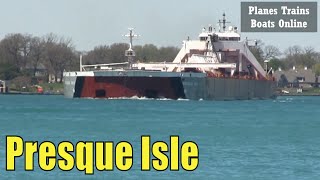 1973 Presque Isle  999ft  305m  Articulated Pusher Tug Cargo Ship From Lake Huron May 20 2020 [upl. by Elawalo]