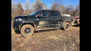 Brand new Cooper STT Pro mudding Closest the Tundras ever been to getting stuck [upl. by Allister]