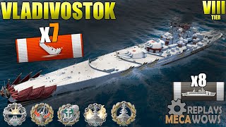 Vladivostok 7 Kills amp 192k Damage  World of Warships Gameplay 4k [upl. by Htebazle430]