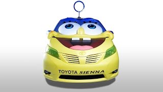 SpongeBob Movie 2015 Toyota Sienna  2014 Los Angeles Auto Show Live Photos [upl. by Corrianne]