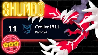 This Trainer hit RANK 11 GLOBALLY with Shundo Yveltal in the Master League  Pokemon GO PvP [upl. by Maurice]