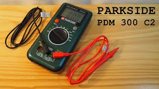 Parkside PDM 300 C2 digital multimeter • Unboxing and overview [upl. by Berneta]