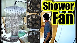 SHOWER FAN 10 Hours Shower Sounds  Box Fan Noise  Shower Noise [upl. by Seena]