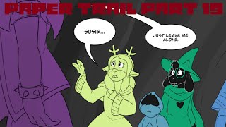 Paper Trail Part 19 【 Deltarune  Undertale Comic Dub 】 [upl. by Nauquf]