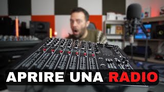 Come aprire una radio Mixer microfoni e tutto quello che serve per andare in onda [upl. by Conlen]