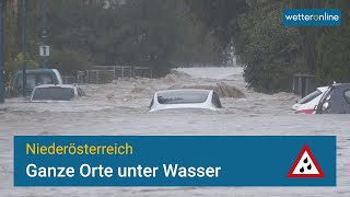 Ganze Orte in Niederösterreich stehen unter Wasser [upl. by Arevle]