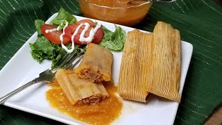 How to make PORK TAMALES IN RED SAUCE STEP BY STEP ❤ [upl. by Alick]