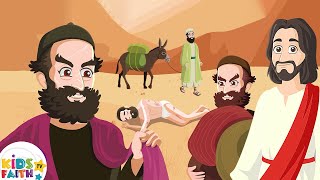 The Parable of the Good Samaritan  Stories From The Bible Animated  Kids Faith TV [upl. by Drusus]