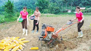 Sister in law Came To Visit And Help Plant Corn Intimate Meal Of 2 Sisters [upl. by Asyral783]