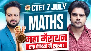 CTET 7 JULY 2024 MATHS MARATHON by Sachin Academy live 8pm [upl. by Kifar766]