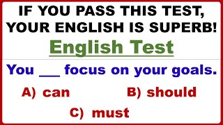 English Grammar Test ✍️ IF YOU PASS THIS TEST YOUR ENGLISH IS SUPERB  challenge [upl. by Lletnom435]