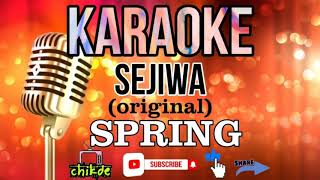 Sejiwa original karaoke  SPRING [upl. by Hiamerej658]