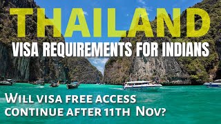 Thailand Visa free for Indian 2024  Thailand visa for indians latest update  thailand visa free [upl. by Pentha]