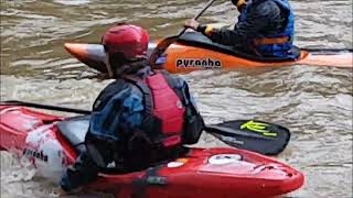 Kajak Fahrer im Hochwasser  Wertach als Wildwasser  02062024  Kayaker in flood amp wild water [upl. by Donaugh]