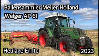 Welger AP 61 amp Ballensammelwagen Meijer Holland  Fazit Ballensammler  Heulage 2023  fofftein [upl. by Alvarez]