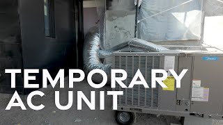 COOLING  HEATING the construction site  Temporary Unit  AFT Construction [upl. by Secor]