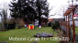 Kurze Testvideos Alcatel 997D Mobistel Cynus T1 amp T2  720p [upl. by Amalbena]