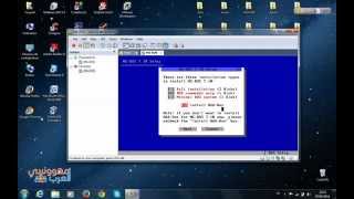 تنصيب نظام MSDOS 710  How to install [upl. by Annaihr]