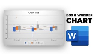 How to create box and whisker chart in word [upl. by Esirrehc719]