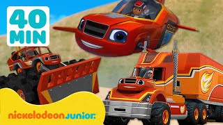 Blaze et les Monster Machines  Blaze se transforme en Big Rig Blaze  🚚  Nickelodeon Jr France [upl. by Christiansen]