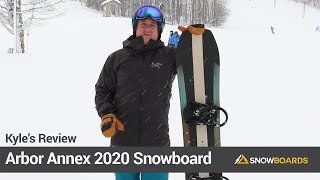 Kyles ReviewArbor Annex Snowboard 2020Snowboardscom [upl. by Alane]