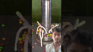 Chocolate crush vs hydraulic press 🫣😱🤤 hydraulicpress satisfying candy crushing asmr [upl. by Marcus483]