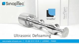 SinapTec  Démoussage ultrasons  Ultrasonic defoaming [upl. by Eelta]