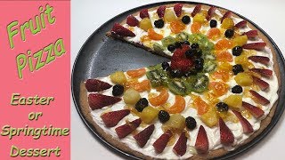 SUGAR COOKIE FRUIT PIZZA  FRUIT PIZZA RECIPE [upl. by Ardnuhsal]