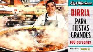 Birria de Res para fiestas  Cómo cocinar para más de 500 personas  Cocina Rápida y Fácil [upl. by Lantha]