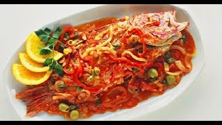 Receta de Huachinango a la veracruzana [upl. by Rory982]