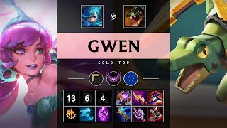 Gwen Top vs Renekton Dominating  EUW Master Patch 1422 [upl. by Enelra]