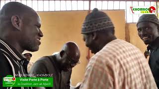 Visite porte à porte  Mbeurou Dieng et Mbaye Dione de la Coalition Jam Ak Njarin de Amadou Ba [upl. by Leiram]