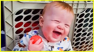 Cute And Funny Baby Laughing Hysterically Compilation  5Minute Fails [upl. by Hanima]