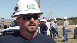 Lineworkers experience live line training [upl. by Sidnarb]