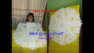 TAPETE TEJIDO A CROCHET  1ERA PARTE [upl. by Taft]