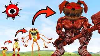 NEW EVOLUTION OF POPPY PLAYTIME SMILING CRITTER MONSTER DOGDAY In Garrys Mod [upl. by Lynnworth]