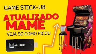 Game Stick U8 Versão Atualizada Mostrando Jogos Do Fliperama Mame [upl. by Ifen]