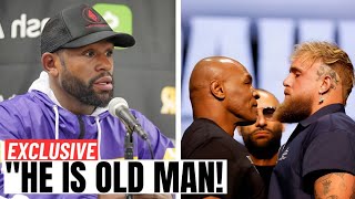 Mayweather Blasts Jake Paul for Fighting 58YearOld Mike Tyson [upl. by Yevol]