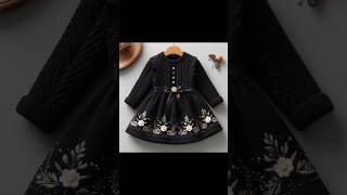 Winter frocks for baby girl  fashion  kinza zia collectiontrending fashion winterdressshorts [upl. by Rogozen]