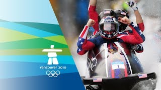 USA Win 4Man Bobsleigh Gold  Vancouver 2010 Winter Olympics [upl. by Nilhtac586]