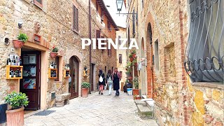 4K🇮🇹 Walking Tour of Pienza Italy Lovely Tuscan Village Listed as a World Heritage Site💗 2023 [upl. by Sucy]