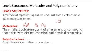 Molecules and Polyatomic Ions [upl. by Soelch]