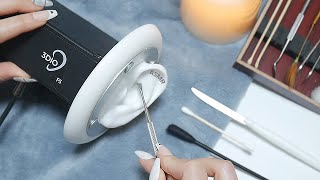 ASMR Most Tingly Earflap Sticky Cleaning  1 hour No Talking [upl. by Verner10]