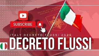 Italy Decreto Flussi Programme 2024  decretoflussi [upl. by Airamesor]