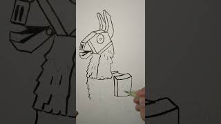 How to draw OG Fortnite loot Llama fortnite viralshorts [upl. by Itsrejk]