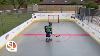 Wish Wednesday shows us how backyard hockey dreams come true thanks to MakeAWish Arizona [upl. by Aknahs63]