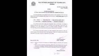 SUPPLEMENTARY EXAM REGISTRATION FOR ACADEMIC YEAR 202324 OF BPUT [upl. by Hach]