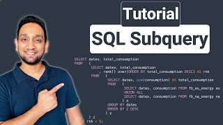 Subquery in SQL  Correlated Subquery  Complete SQL Subqueries Tutorial [upl. by Lusa]