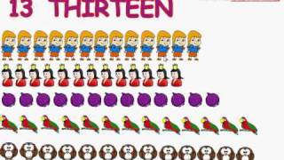 Number 13 Thirteen  Learning numbers for kids Number 13  Learn To Write The Number 13 [upl. by Sirotek]