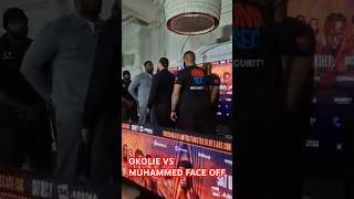 OKOLIE VS MUHAMMED FACE OFF paulsbentley queensberrypromotions [upl. by Jorge]